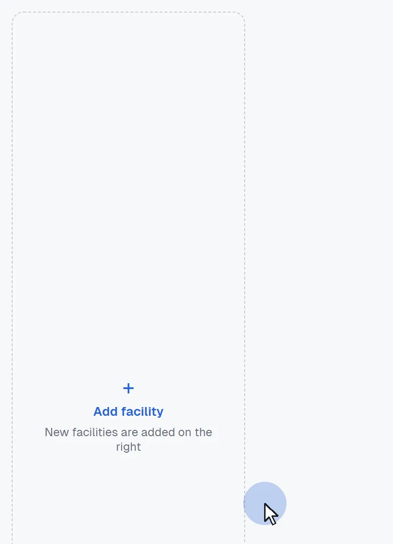 A second facility, F2, is added and named Mezzanine, and its fixed limit is set to $2,500,000; its limit, peak balance and interest update.